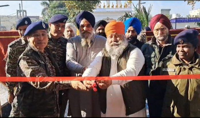 Paramjeet Singh Josh, Pradhan Gurudwara inaugurating a Civic Action Programme on Saturday.