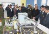 Dy CM, Surinder Choudhary inspecting the science exhibition at Sainik School Nagrota on Monday