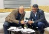 Minister Javed Dar in a meeting with Secy APD Shailendra Kumar.