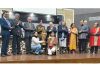 The winner team of Indira Gandhi GDC posing with trophy in Jammu on Tuesday.