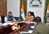DC Udhampur chairing a meeting on Thursday.