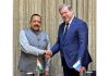 Slovenia Minister for Higher Education, Science and Innovation, Dr Igor Papic calling on Union Minister Dr Jitendra Singh at New Delhi on Thursday.