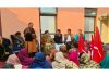 Former MLA and NC leader, Bimla Luthra during meeting in Bishnah on Wednesday.