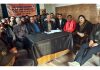 Daily Wagers meeting at BMS office Jammu on Wednesday.
