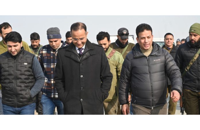 DC Shopian visits Aglar Industrial Estate. DC Shopian visits Aglar Industrial Estate.
