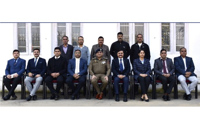 Officers participating in a training program on cyber crime, posing for a photograph at SKPA Udhampur. Officers participating in a training program on cyber crime, posing for a photograph at SKPA Udhampur.