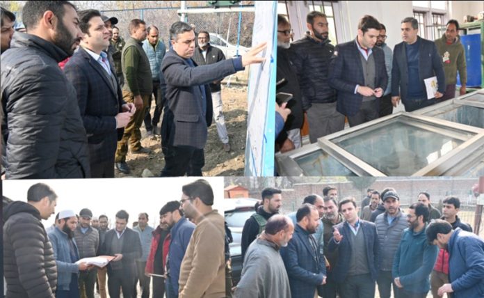 DC Kulgam inspecting JJM work in Yaripora.