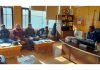 DC Kargil chairing a meeting on Friday.