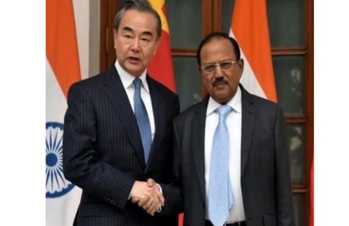 National Security Advisor (NSA) Ajit Doval meeting Chinese counterpart and Foreign Minister Wang Yi in Beijing.