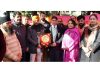 CEO of Diva Foundation being felicitated by DC & others during mega eye camp at Poonch.