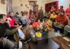 MLA Arvind Mahajan meeting with residents of Nitco Lane to address their traffic concerns.