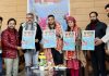 Chairman Team Jammu, Zorawar Singh Jamwal and others releasing album of devotional songs at Jammu on Tuesday.