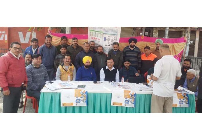 A camp organised for installation of roof top solar system on Sunday.