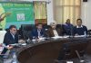 Mission Director HADP, Rahul Yadav chairing a meeting on Thursday.