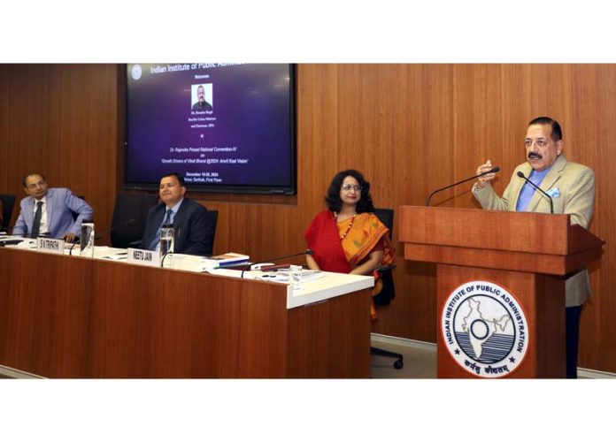 Union Minister Dr. Jitendra Singh addressing the Union Minister Dr. Jitendra Singh addressing the