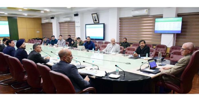 CM chairing a meeting on Thursday.