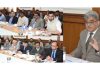 CS Atal Dulloo chairing a meeting on Wednesday.