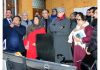 CM Omar Abdullah inspecting SLDC at Bemina in Srinagar.