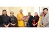 LG Manoj Sinha during meeting with Prof Umesh Rai, VC University of Jammu.