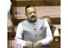 Union Minister Dr Jitendra Singh speaking in the Rajya Sabha on Thursday.
