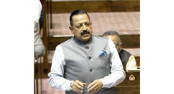 Union Minister Dr Jitendra Singh speaking in the Rajya Sabha on Thursday. Union Minister Dr Jitendra Singh speaking in the Rajya Sabha on Thursday.