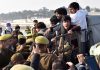 Protesting ABVP activists court arrest after demonstration at Tawi Bridge. —Excelsior/Rakesh