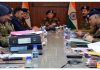 ADGP Jammu Zone, Anand Jain chairing a meeting of police officers in Doda on Monday.