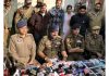 SP Jammu South, Ajay Sharma, addressing media persons in Jammu on Wednesday. -Excelsior/Rakesh