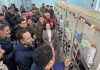 Leader of Opposition, Sunil Kumar Sharma and MLA Kishtwar Shagun Parihar reviewing power sector upgradation works in Kishtwar on Monday.