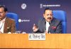 Union Minister Dr. Jitendra Singh addressing a press conference at National Media Centre, New Delhi on Tuesday.