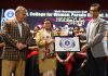 Dr Rashmi Singh and other dignitaries during a function at GCW Parade.