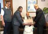 Pran Kishore Kaul, being honoured by Sahitya Akademi with its highest fellowship on Saturday.