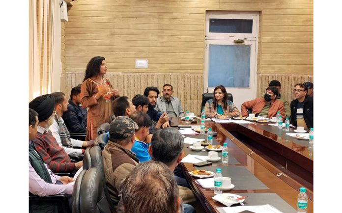 Joint Director Tourism and other officers holding consultation on Homestay Policy.