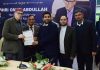 BBIA delegation led by its president Lalit Mahajan, submitting charter of demands to CM, Omar Abdullah at Samba.