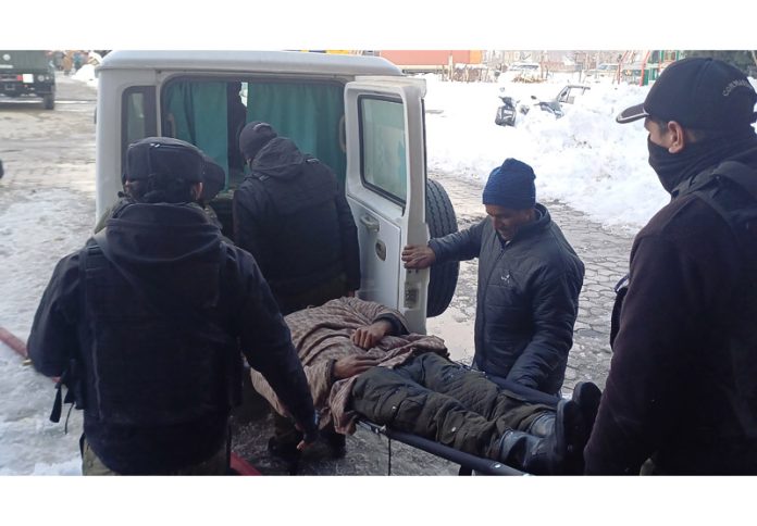 A mock drill at Railway Station Qazigund. —Excelsior/Sajad Dar A mock drill at Railway Station Qazigund. —Excelsior/Sajad Dar