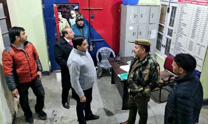 DM Kishtwar during inspection of District Jail on Sunday. DM Kishtwar during inspection of District Jail on Sunday.