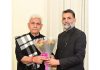 BJP State Secretary Haji Tariq Keen during his meeting with Lt Governor Manoj Sinha.