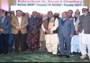 Rich tribute being paid to Dr Masud Choudhary during a function held at Gurjar Desh Charitable Trust, Jammu.