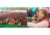 Zorawar Singh Jamwal addressing a public gathering in Jammu on Monday.