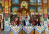 CEC Leh Tashi Gyalson during visit to a Tibetan Monastic institution at Bylakuppe.
