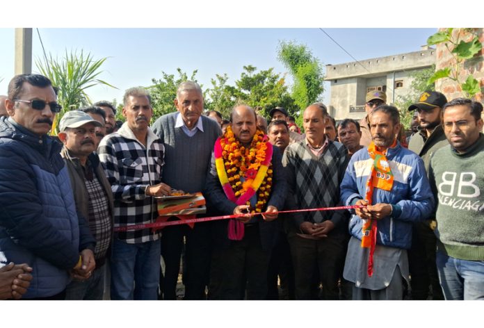 MLA, D K Manyal kick-starting development works in Ramgarh on Monday. MLA, D K Manyal kick-starting development works in Ramgarh on Monday.