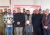 Dushyant Sharma, Principal PTTI Vijaypur posing along with others during a function held on Saturday.