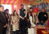 Padam Shree Romalo Ram lighting the traditional lamp during a function held in Jammu on Saturday.