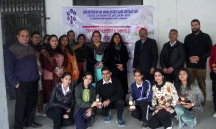 Winners of awards posing with dignitaries. Winners of awards posing with dignitaries.