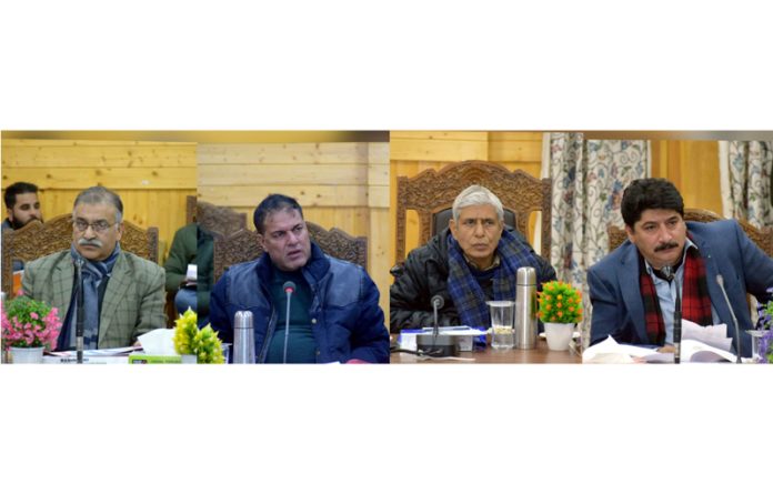 MLAs during a meeting on Friday.