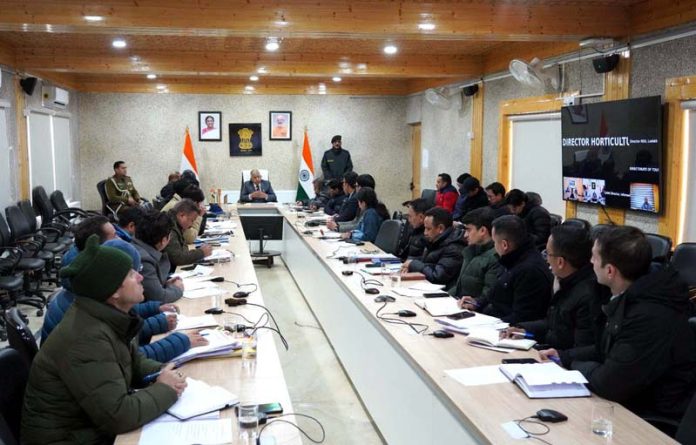 LG Ladakh in a meeting with Departmental Secretaries/ Directors/ HoDs. LG Ladakh in a meeting with Departmental Secretaries/ Directors/ HoDs.