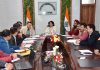 DC Udhampur chairing a meeting on Friday.