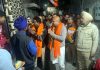 BJP senior leader and MLA, Yudhvir Sethi during campaigning in Amritsar, Punjab on Wednesday.