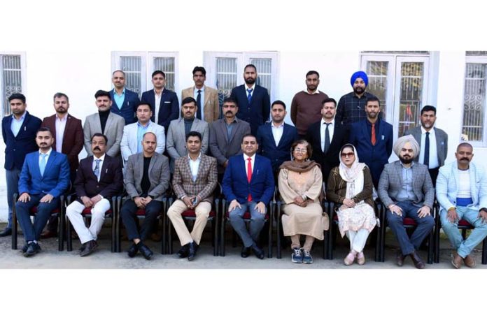 Officers posing for a group photograph at S.K Police Academy, Udhampur during a training programme. Officers posing for a group photograph at S.K Police Academy, Udhampur during a training programme.
