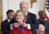 Biden honours Hillary Clinton, George Soros, Lionel Messi with Presidential Medal of Freedom